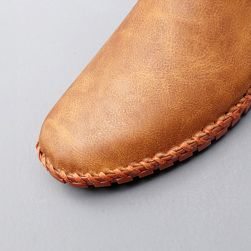 Calyx | Stichdetail-Lederloafers