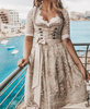 Katrin - tracht für damen mit schürze und bluse - Long Dress - S