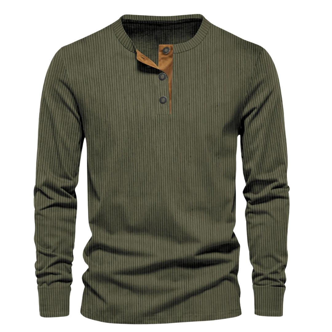 Jorge | Gerippter Herren-Casualpullover