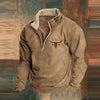 Jonas™ | Zip-Up Pullover für Herren - Braun / S