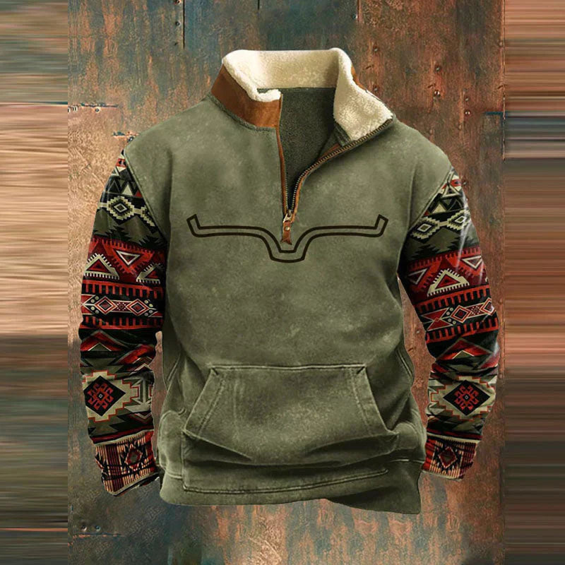 Jonas™ | Zip-Up Pullover für Herren - Grün / S