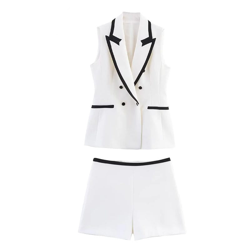 Jimena | Damen-Set, Anzugjacke & Shorts, modisch & vielseitig