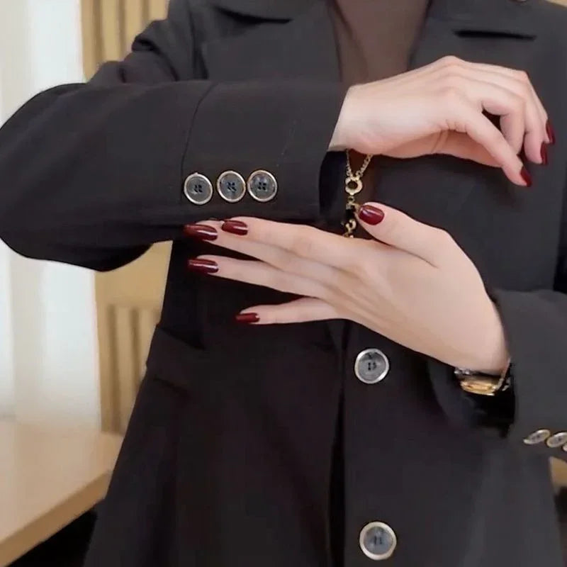 Laxie | Eleganter Mantel mit Samtfutter