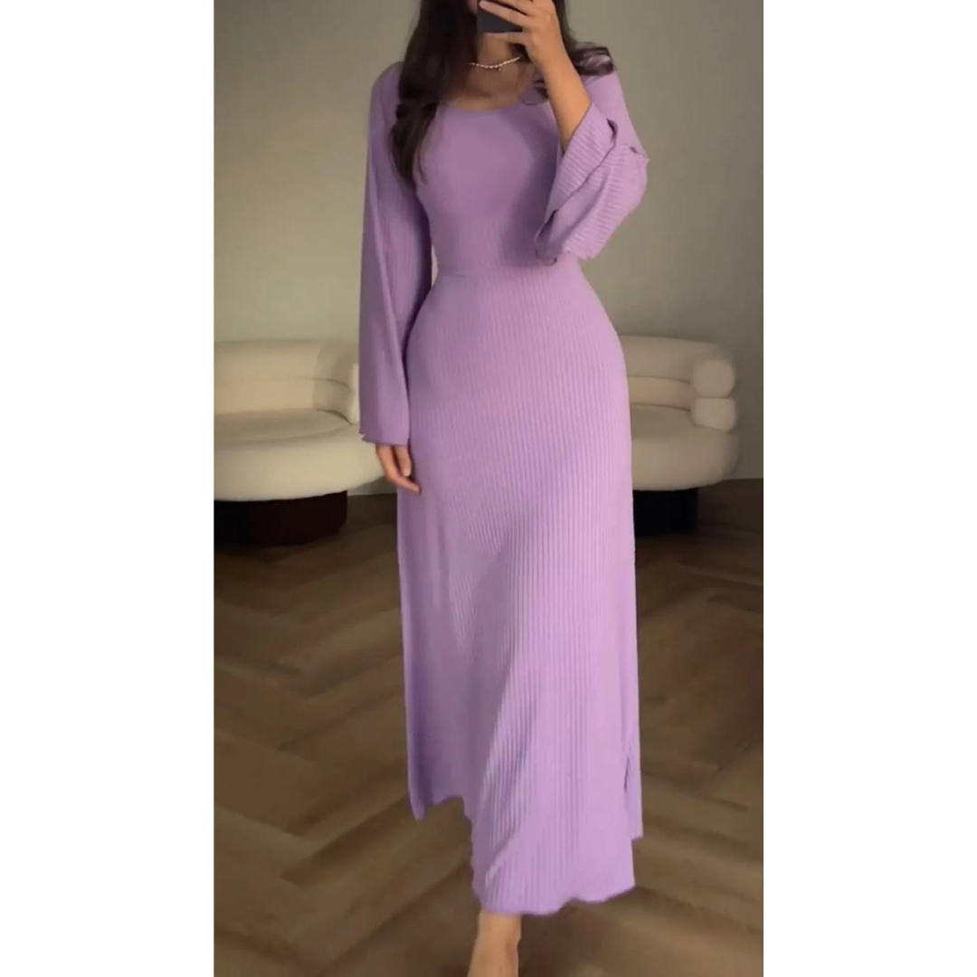Elysia™ | Elegantes Maxikleid - Lila / S