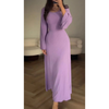 Elysia™ | Elegantes Maxikleid - Lila / S