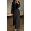 Elysia™ | Elegantes Maxikleid - Schwarz / S