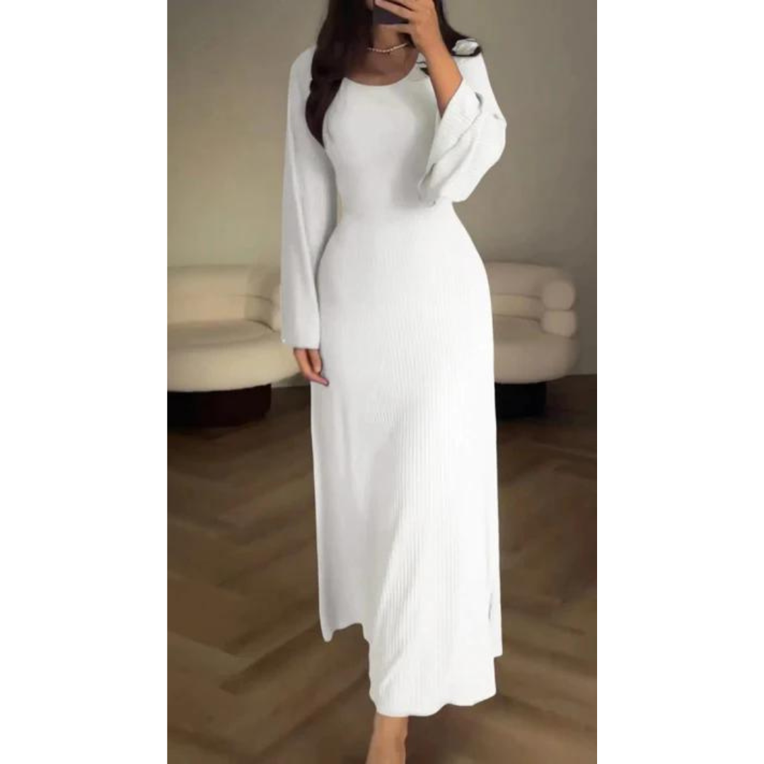 Elysia™ | Elegantes Maxikleid - Weiß / S