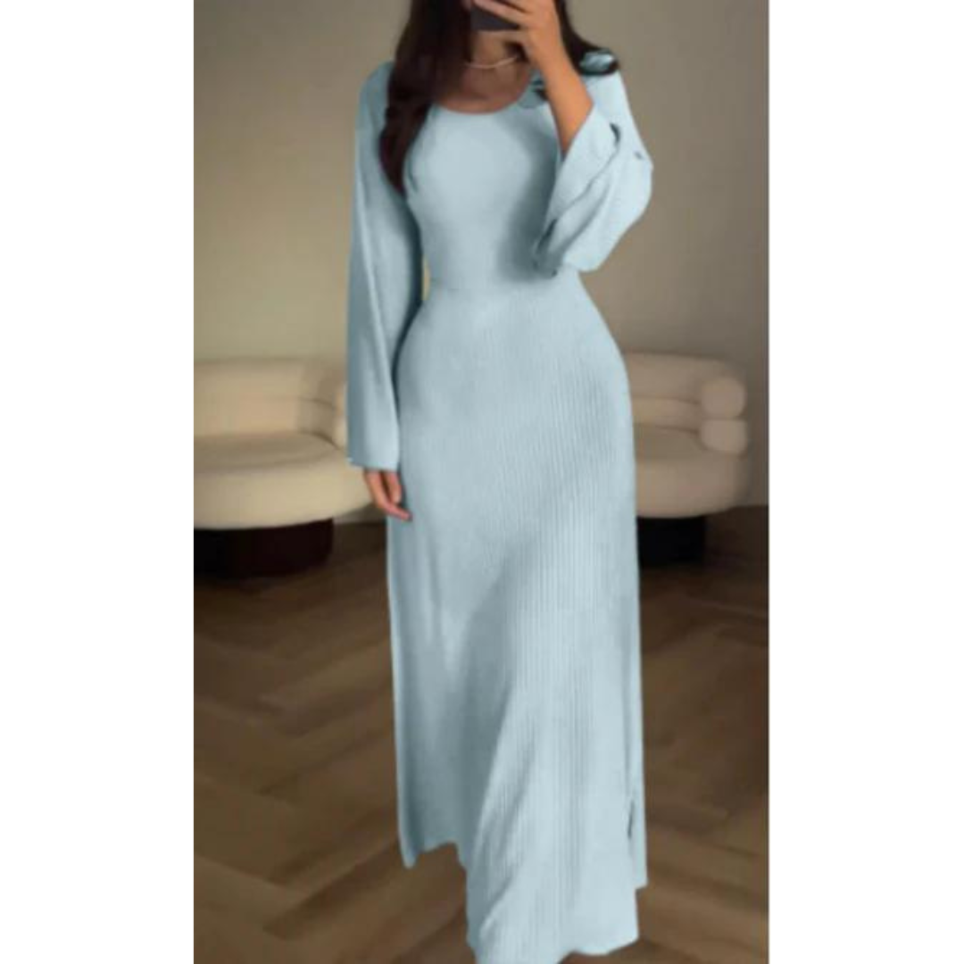 Elysia™ | Elegantes Maxikleid - Hellblau / S