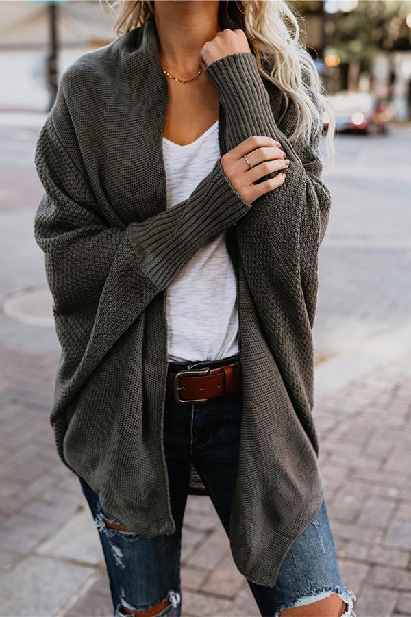 Jarla | Komfortabler Plus-Size Cardigan mit Batwing-Ärmeln