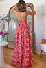 Aluna | Rückenfreies Maxikleid mit Blumenprint