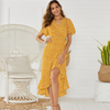 Luia | Blumendruck Rüschen-Wickelkleid