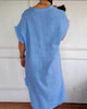 Gracelynn | feminines Kleid aus weicher Baumwolle und Leinen
