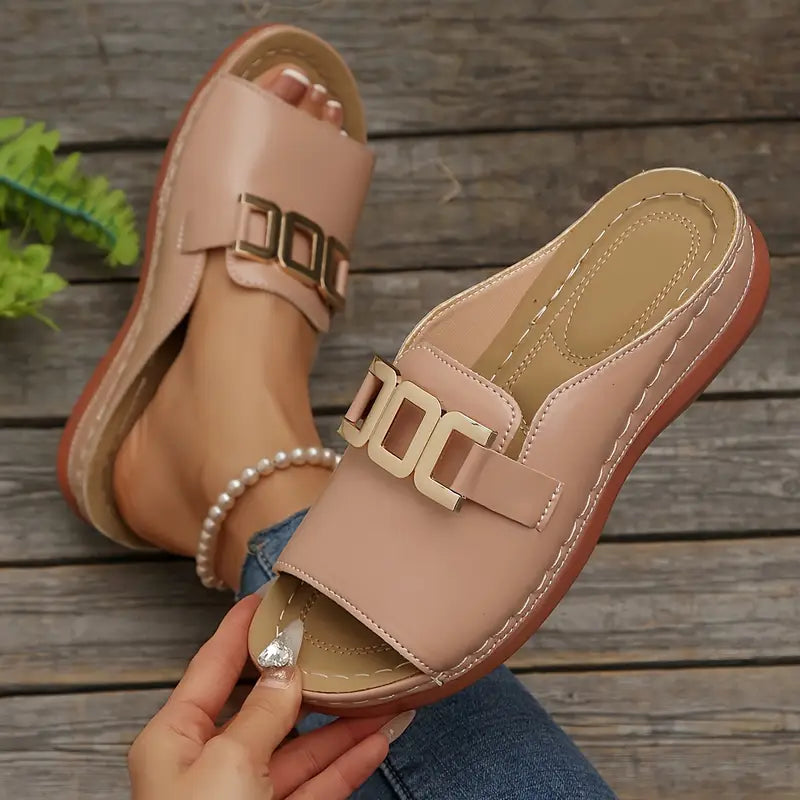 Isabel | Elegante Damen-Sandalen auf Keilabsatz