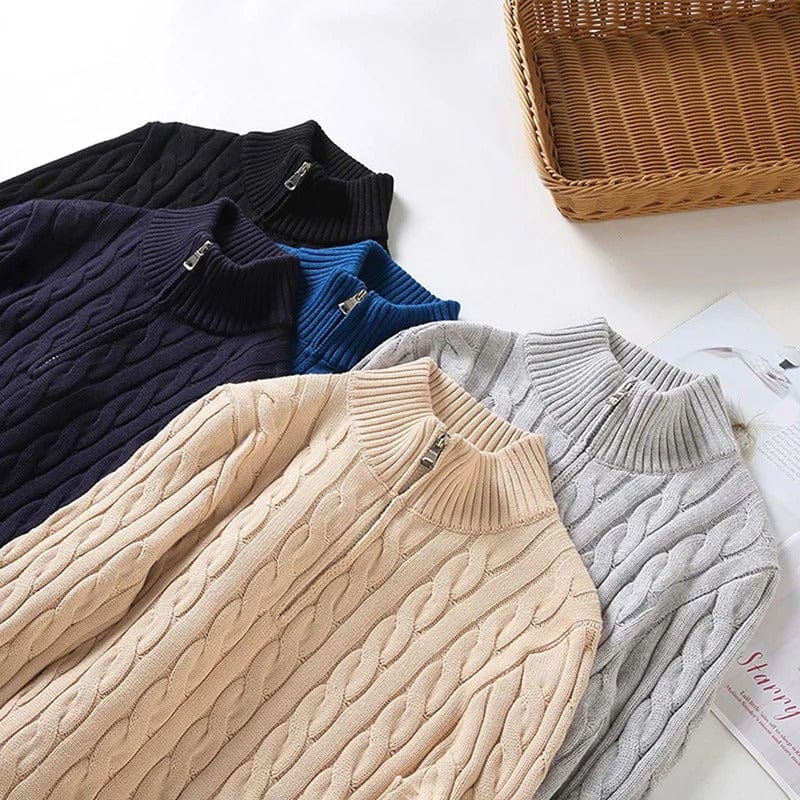 Danny™ | Nordic Zip-Pullover - Beige / M