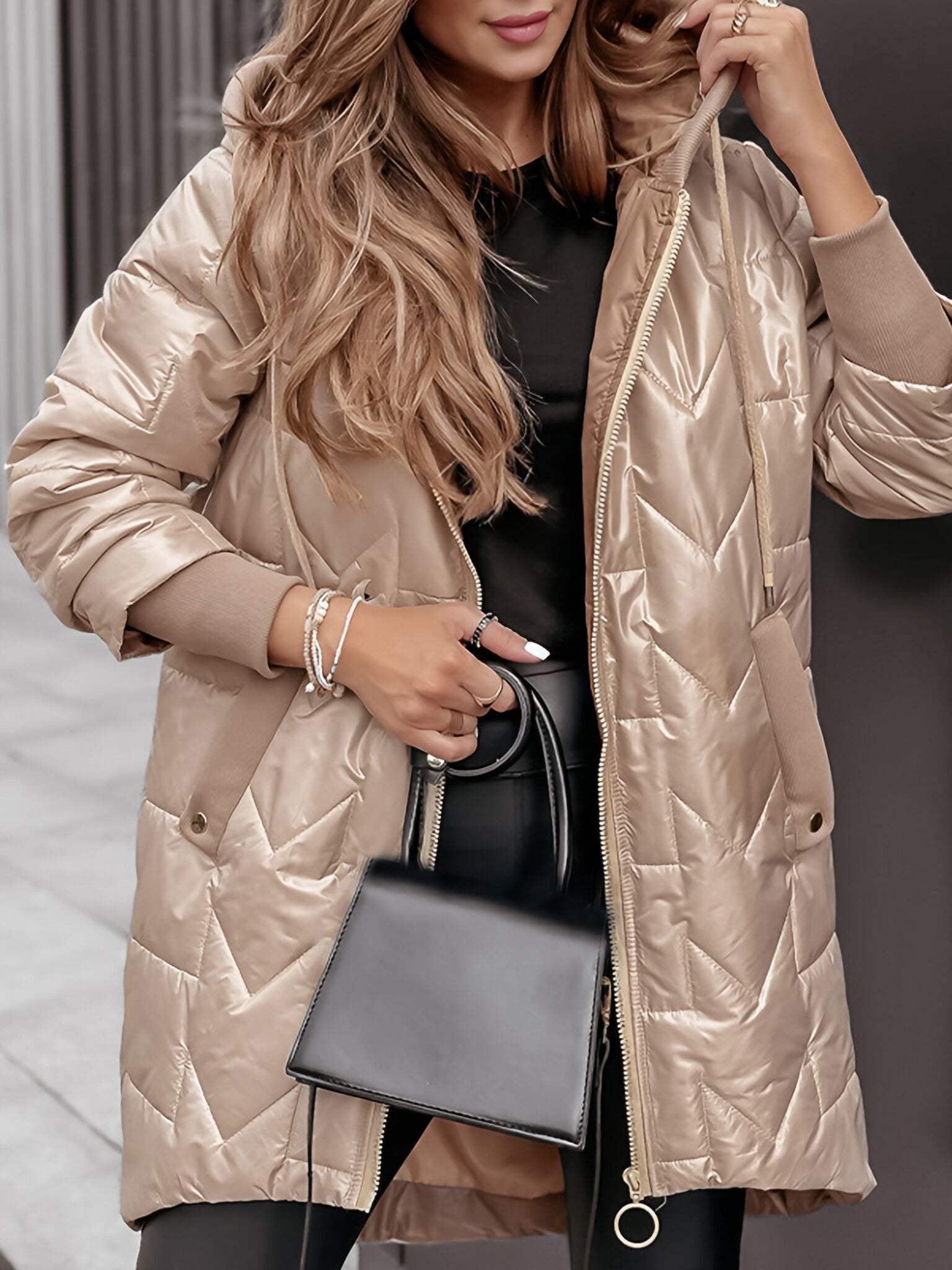 Morgan™ | Eleganter Damen-Wintermantel mit Kapuze