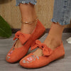 Nataly | modische flache Schuhe mit Schleifenakzent