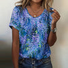 Jisoo | Rundhals Blumen Vintage T-Shirt