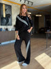 Celena | Gestreiftes Set mit Cut-Out-Schulter
