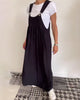 Molly | Lässiges einfarbiges Kleid mit Hosenträgern