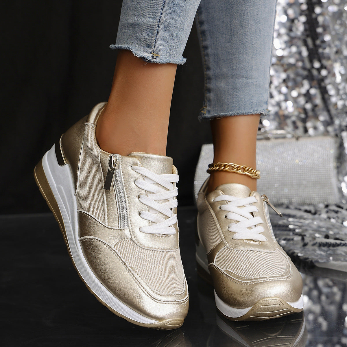 Firah | Orthopädische Schuhe mit seitlichem Reißverschluss