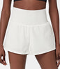 China | Sportliche Shorts mit hoher Taille und fließendem Oberstoff