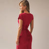 Averie™ | Leichtes Plisseekleid mit Kurzarm & Schnürung