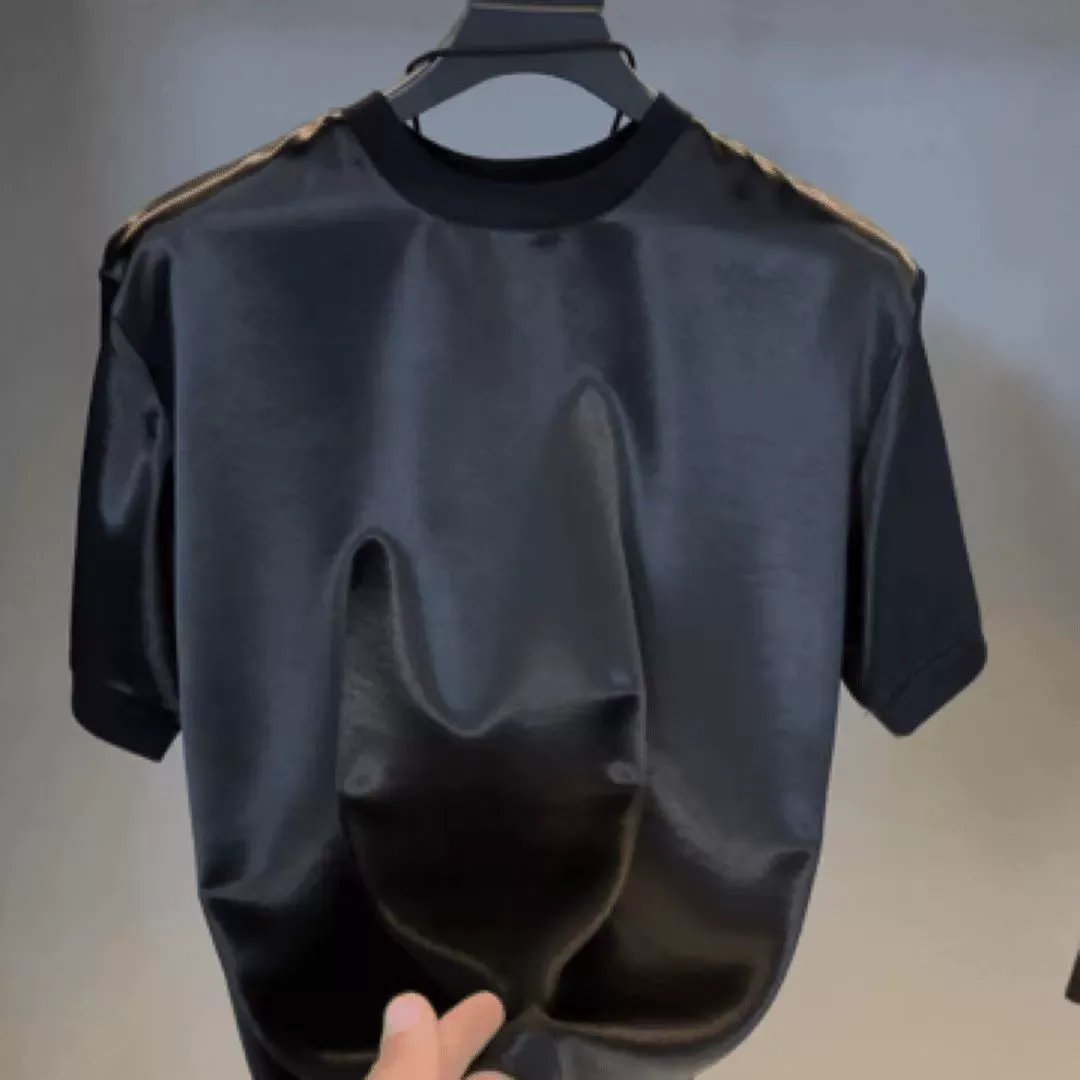 Rowell | elegantes Freizeit-Set aus seidigem T-Shirt und Shorts