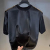 Rowell | elegantes Freizeit-Set aus seidigem T-Shirt und Shorts