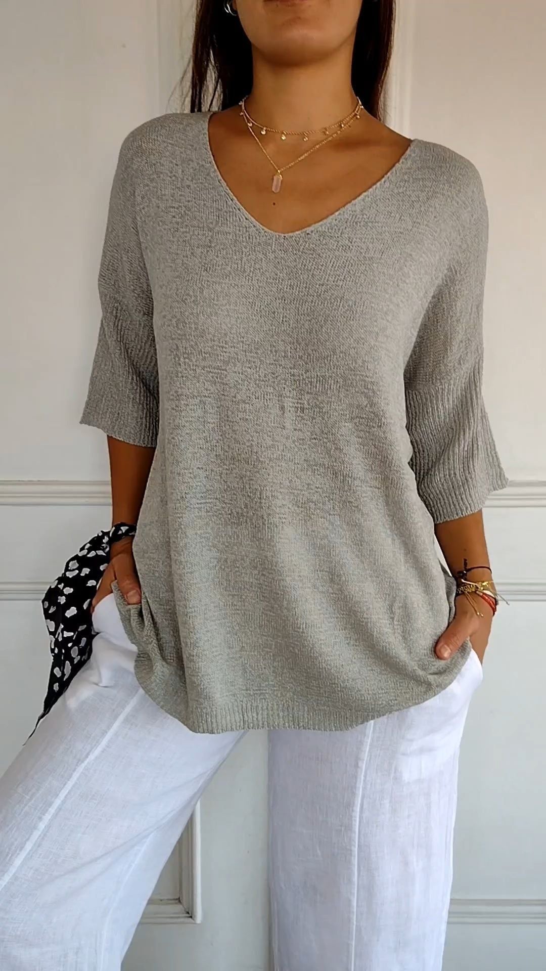 Vilmaza | Schicker Strickpullover für Frauen