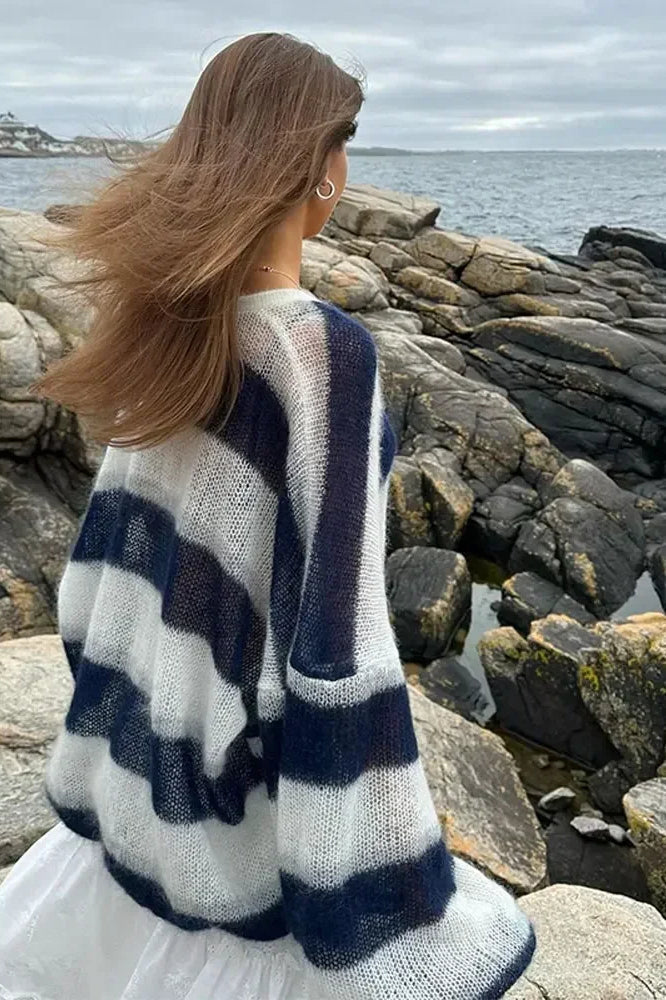 Livia | Gestreifte Strickjacke