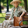 Allison | Elegante monochrome Lederhandtasche