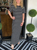 Eleanor | Lässiges gestreiftes Damenkleid mit Taschen