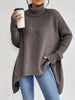 Briella | Eleganter Damenpullover, lang & kuschelig mit Rollkragen