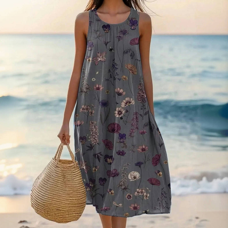 Yassy | Vintage-Kleid mit Blumendruck