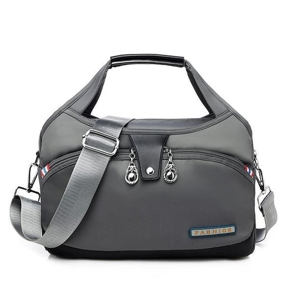 Zamira | Modische, stylische Handtasche mit Diebstahlschutz - Hellgrau