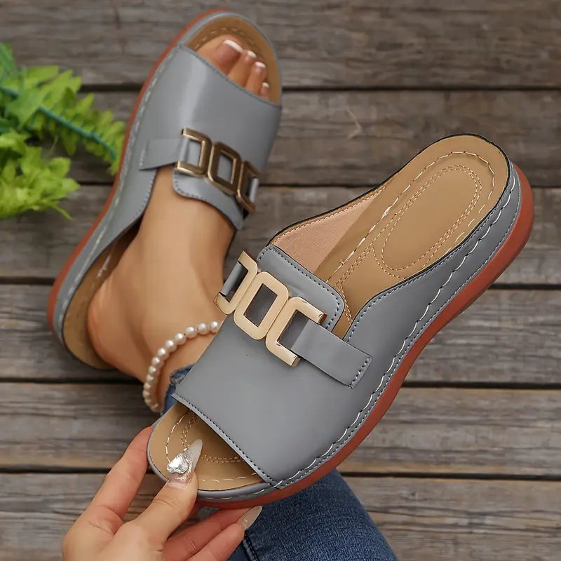 Isabel | Elegante Damen-Sandalen auf Keilabsatz