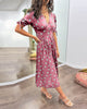 Caliste | Stilvolles Kleid mit Polka-Dots und tiefem V-Ausschnitt