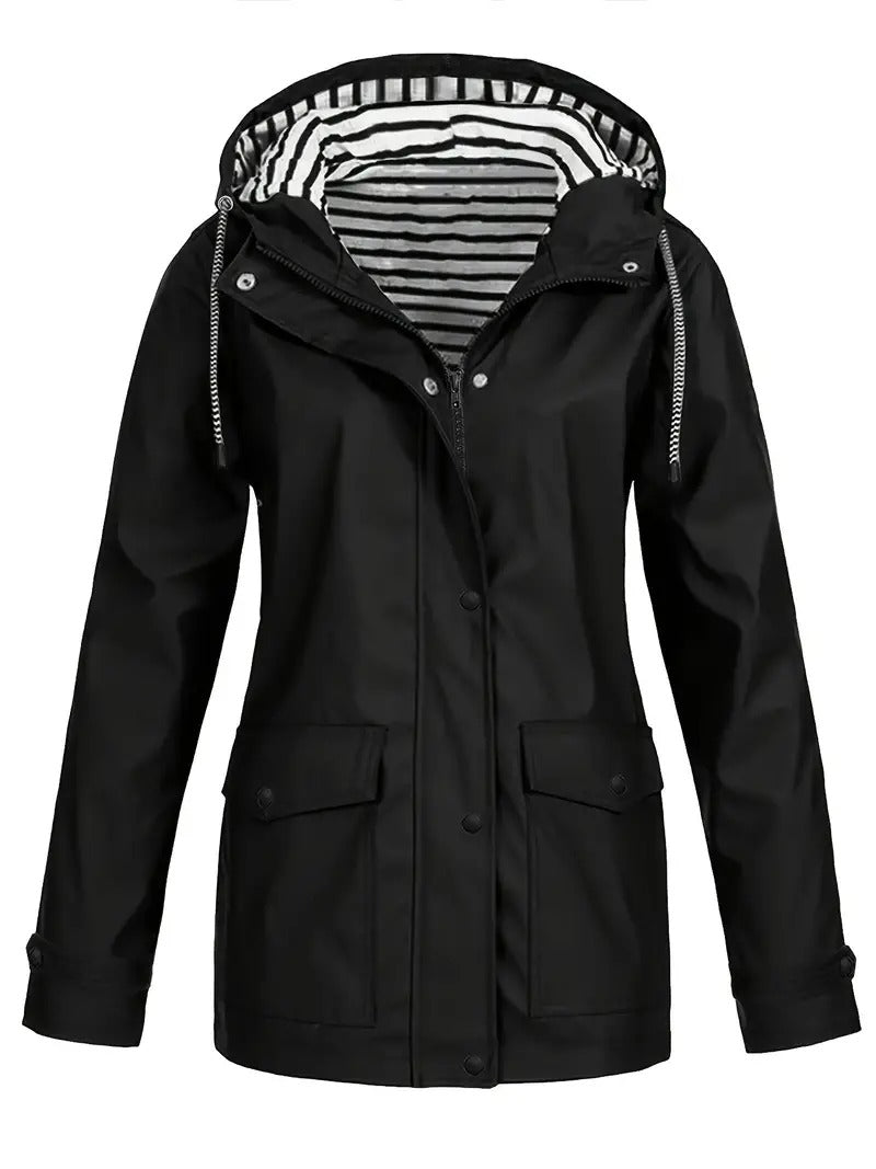 Selina™ | Eleganter Allwettermantel - Schwarz / S