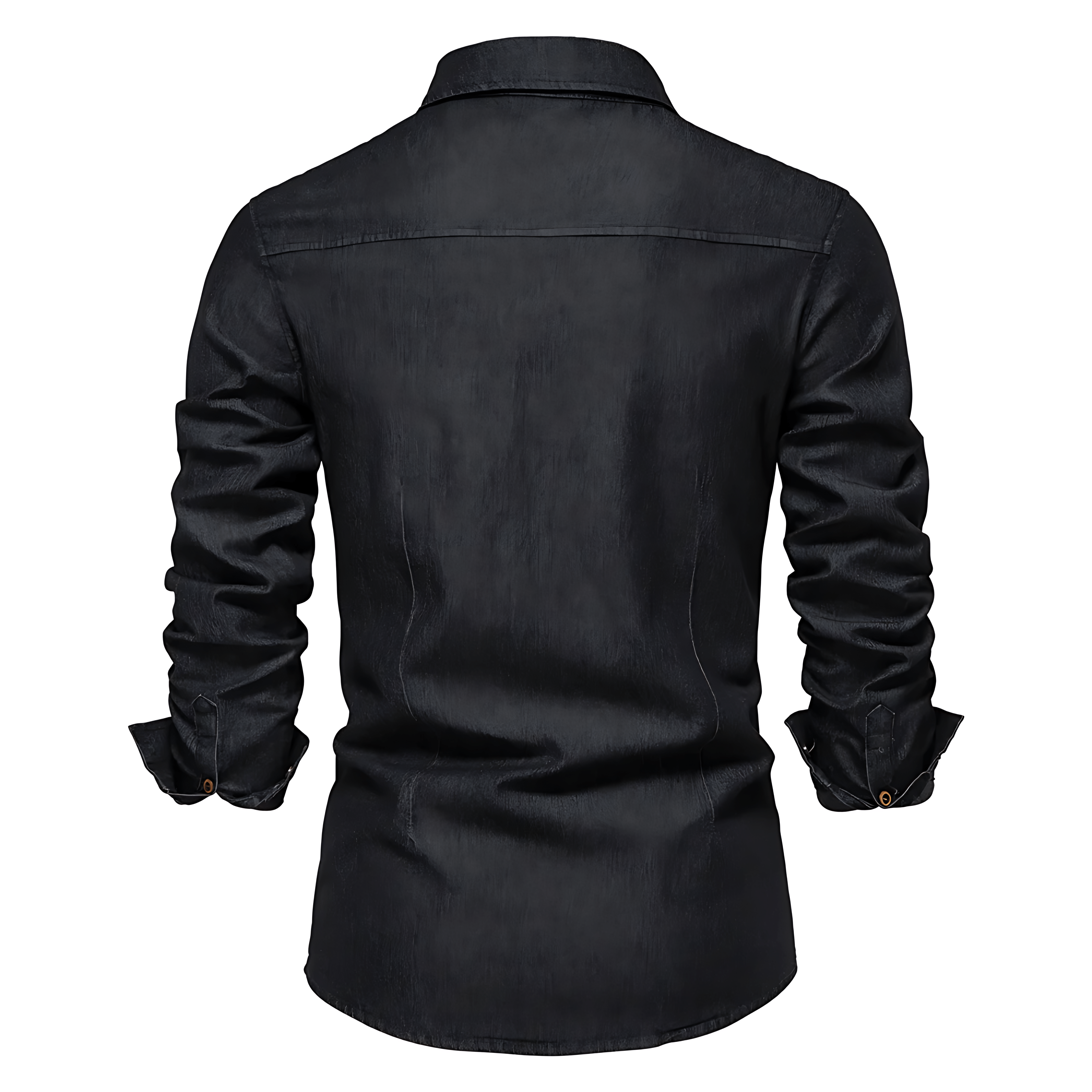Astra - Denim Hemd - Schwarz / S