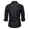 Astra - Denim Hemd - Schwarz / S