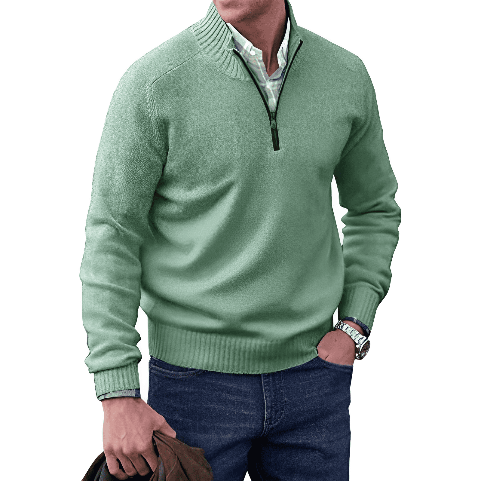 Rohan | Eleganter Pullover mit Reißverschluss