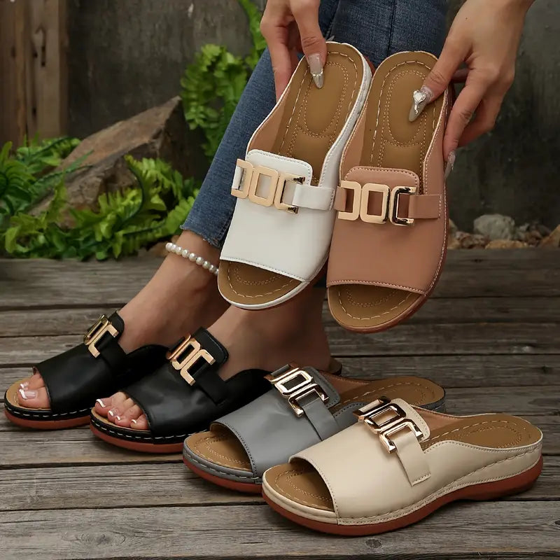 Isabel | Elegante Damen-Sandalen auf Keilabsatz