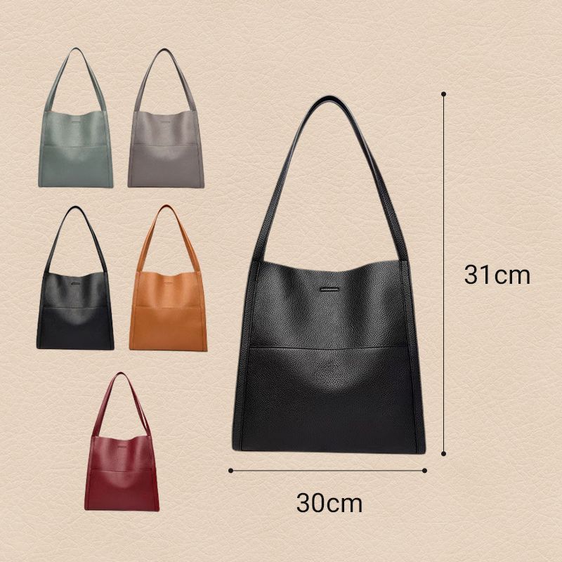 Allison | Elegante monochrome Lederhandtasche