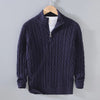 Danny™ | Nordic Zip-Pullover - Dunkelblau / M
