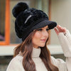 Kitty™ | Warme Wintermütze für Frauen mit kurzer Krempe