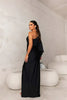 Avalon | Satin Maxikleid mit Schlitz