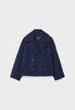 Vespera™ – Kurzgeschnittener Wollmantel für Damen - Marineblau / XS