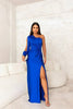 Avalon | Satin Maxikleid mit Schlitz