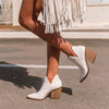 Bada | Wildlederstiefel mit Absatz und spitzer Zehe
