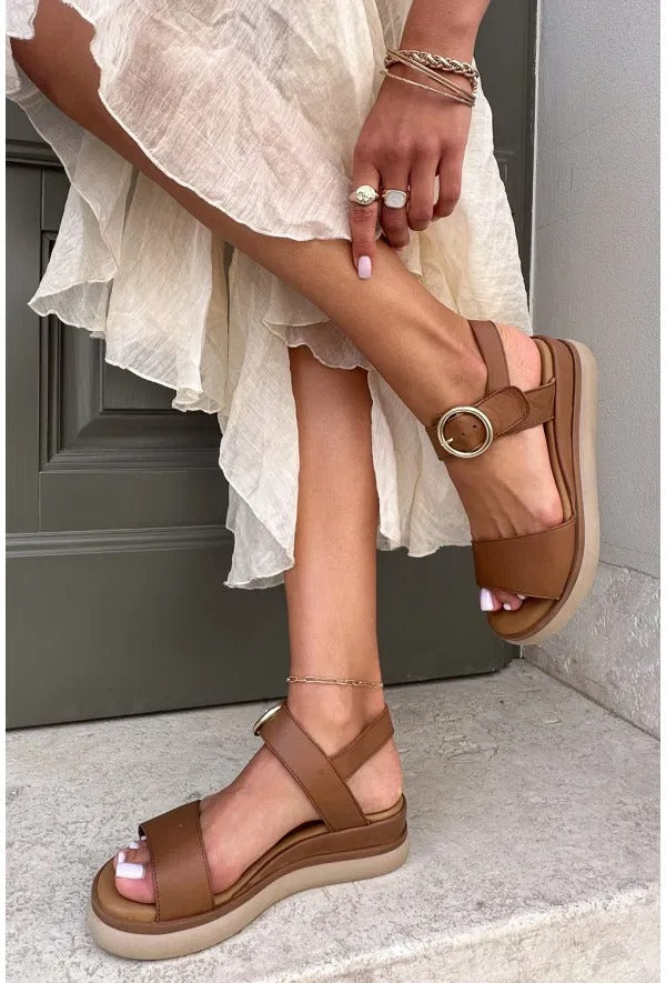 Ayah | bequeme Sandalen im Valencia-Stil mit goldenen Akzenten